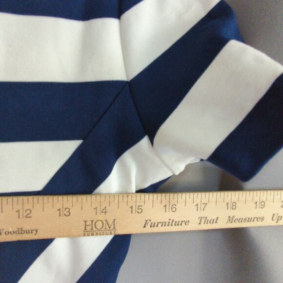 Maeve Anthropologie‎ Dress Womens 6 Blue White Stripe Stretch - Picture 4 of 6